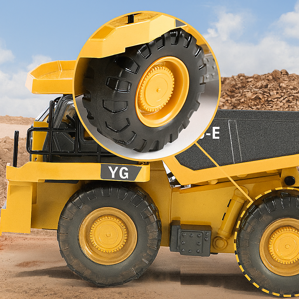 3-in-1 RC Construction Vehicles Set – Excavator, Bulldozer & Dump Truck – Heavy Duty Metal Toys