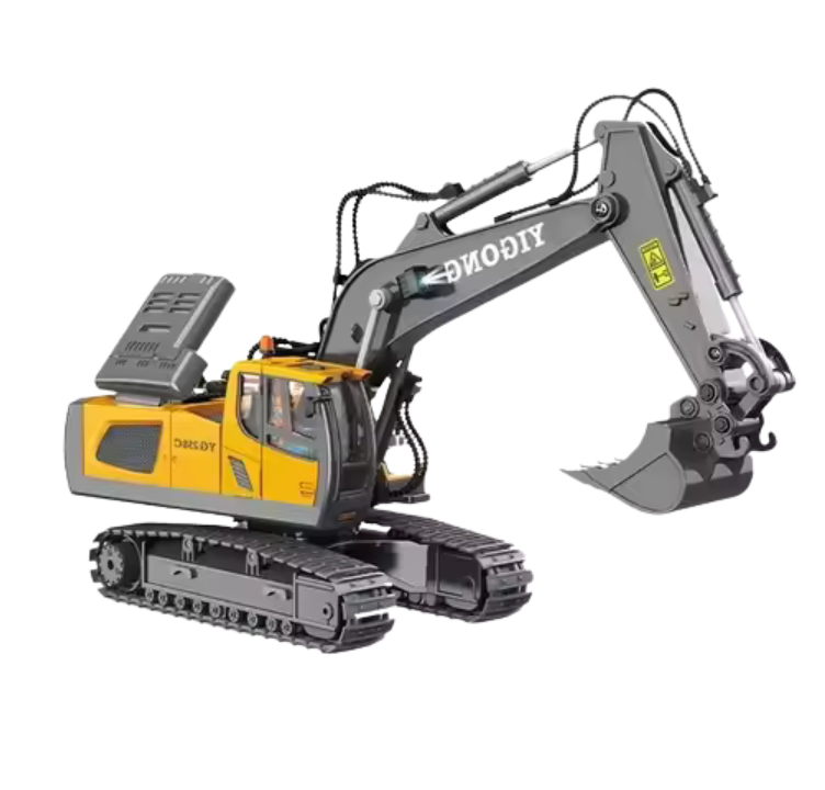 3-in-1 RC Construction Vehicles Set – Excavator, Bulldozer & Dump Truck – Heavy Duty Metal Toys