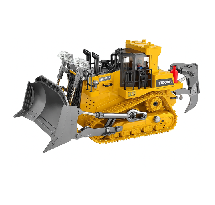 3-in-1 RC Construction Vehicles Set – Excavator, Bulldozer & Dump Truck – Heavy Duty Metal Toys