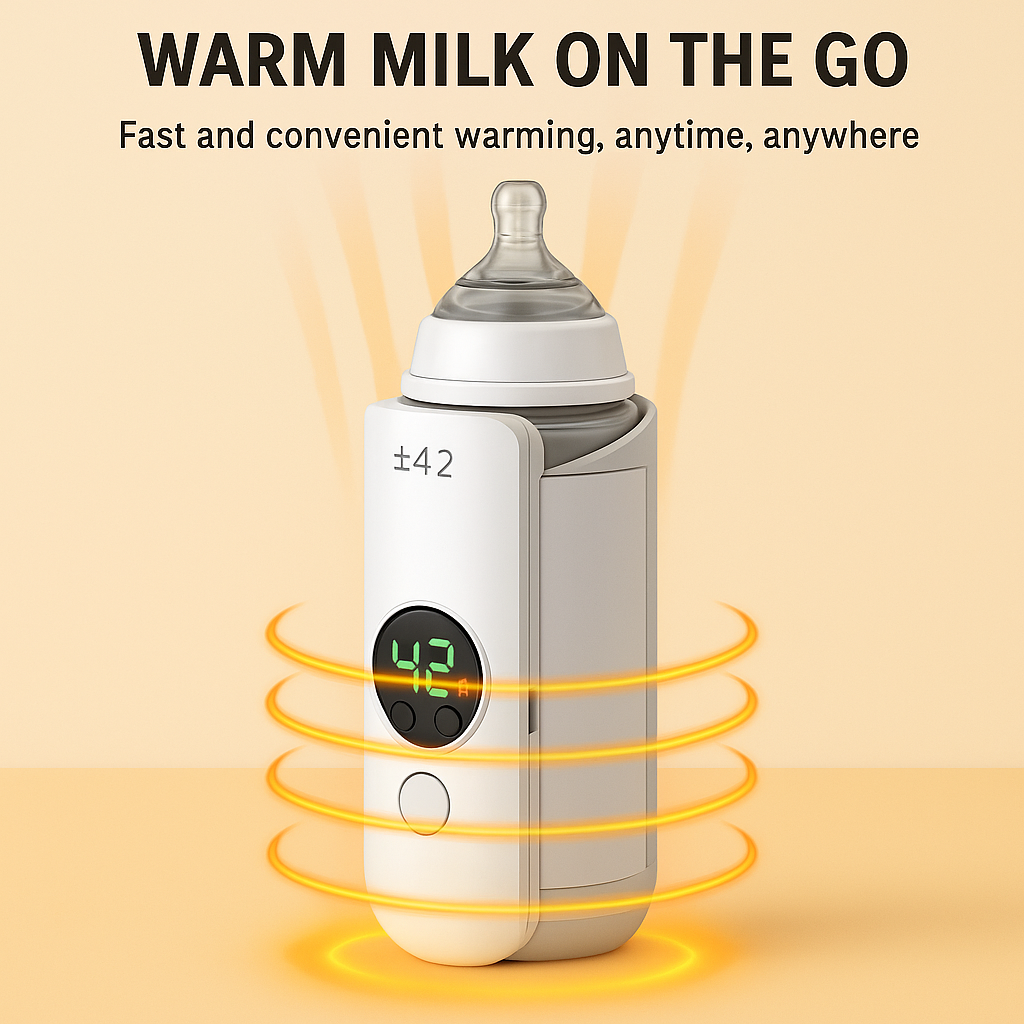 Portable Wireless Rechargeable Baby Bottle Warmer