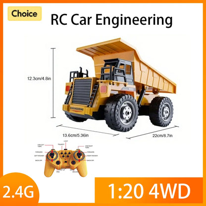 4WD RC Dump Truck – 1:20 Remote Control Construction